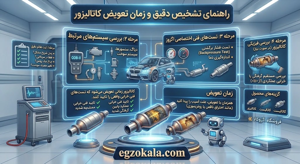زمان تشخیص دقیق و زمان تعویض کاتالیست
