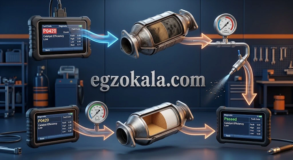 شستشوی کاتالیزور پراید