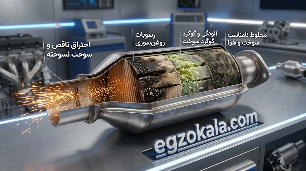 علت های گرفتگی کاتالیزور
