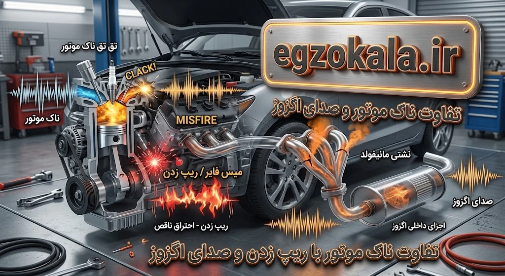 تفاوت ناک موتور با ریپ زدن و صدای اگزوز